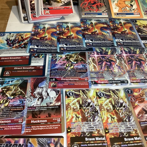 110 Digimon Card lot of 110 cards 38 foils and 82 non Foil cards - Picture 14 of 16